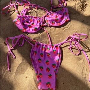 Strawberry Milk Mob Fragola Bikini Set
